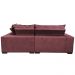 Sofa de Canto Retrátil e Reclinável com Molas Cama inBox Oklahoma 2,60m x 2,60m Suede Velusoft Vinho