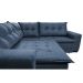 Sofa de Canto Retrátil e Reclinável com Molas Cama inBox Oklahoma 2,70m x 2,70m Suede Velusoft Azul