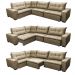 Sofa de Canto Retrátil e Reclinável com Molas Cama inBox Oklahoma 3,45X2,41 ou 2,41X3,45 Castor