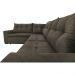 Sofa de Canto Retrátil e Reclinável com Molas Cama inBox Oklahoma 3,65X2,51 ou 2,51X3,65 Café