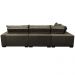 Sofa de Canto Retrátil e Reclinável com Molas Cama inBox Oklahoma 3,65X2,51 ou 2,51X3,65 Café