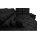 Sofa de Canto Retrátil e Reclinável com Molas Cama inBox Platinum 3,00x2,36 Tecido Suede Preto
