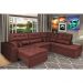 Sofa de Canto Retrátil e Reclinável com Molas Cama inBox Platinum 3,00x2,36 Tecido Suede Vinho