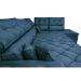 Sofa de Canto Retrátil e Reclinável com Molas Cama inBox Platinum 3,40x2,36 Tecido Suede Azul