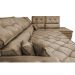Sofa de Canto Retrátil e Reclinável com Molas Cama inBox Platinum 3,40x2,36 Tecido Suede Castor