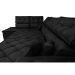 Sofa de Canto Retrátil e Reclinável com Molas Cama inBox Platinum Esquerdo 3,40x2,36 Suede Preto