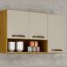 Armário Aéreo Maísa 3 Portas CHF Cinamomo Off White