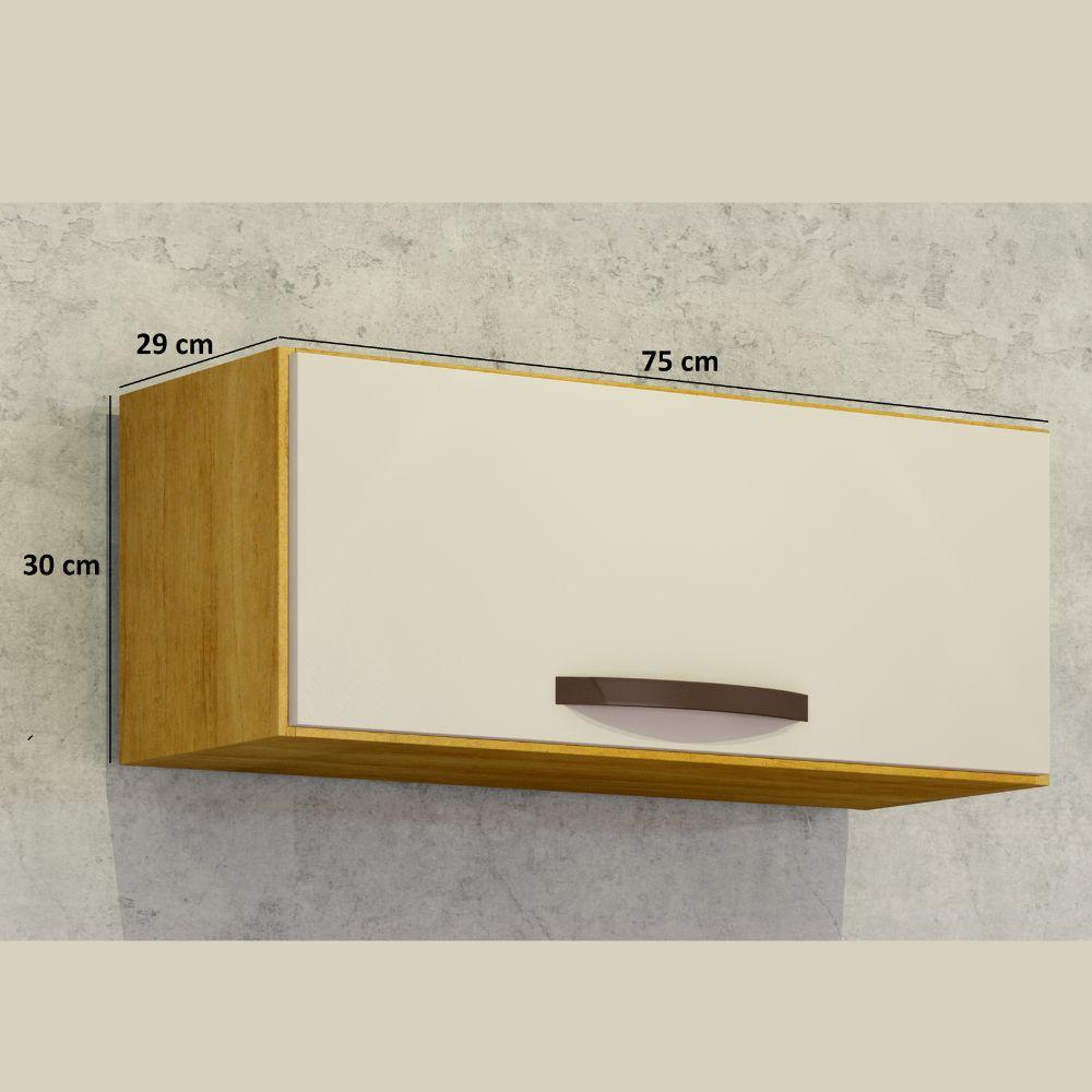 Armário Aéreo de Geladeira Maísa CHF Cinamomo Off White