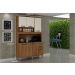 Armário para Cozinha 5 Portas 2 Gavetas Cristal Style CHF Moveis Carvalho/Off White