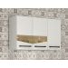 Armario Aereo 3 Portas 2 Prateleiras Livia CHF Moveis Branco