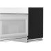 Armario Aereo 3 Portas Adega Ebano CHF Moveis Branco/Preto