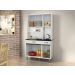 Armario Cozinha 6 Portas 2 Gavetas Ventura CHF Moveis Branco/Imbuia