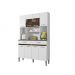 Armario de Cozinha 8 Portas 2 Gavetas Onix CHF Moveis Branco
