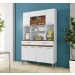 Armario de Cozinha 8 Portas 2 Gavetas Onix CHF Moveis Branco/Carvalho