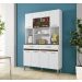 Armario de Cozinha 8 Portas 2 Gavetas Onix CHF Moveis Branco/Imbuia