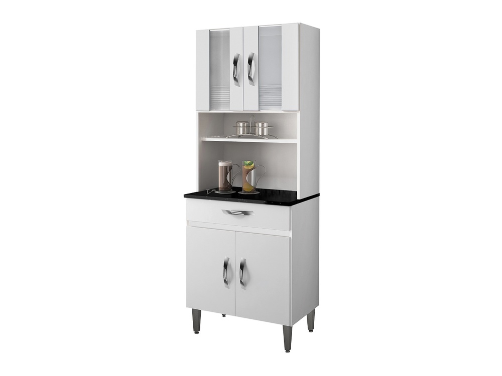 Armario de Cozinha Ventura 4 Portas 1 Gaveta CHF Moveis Branco