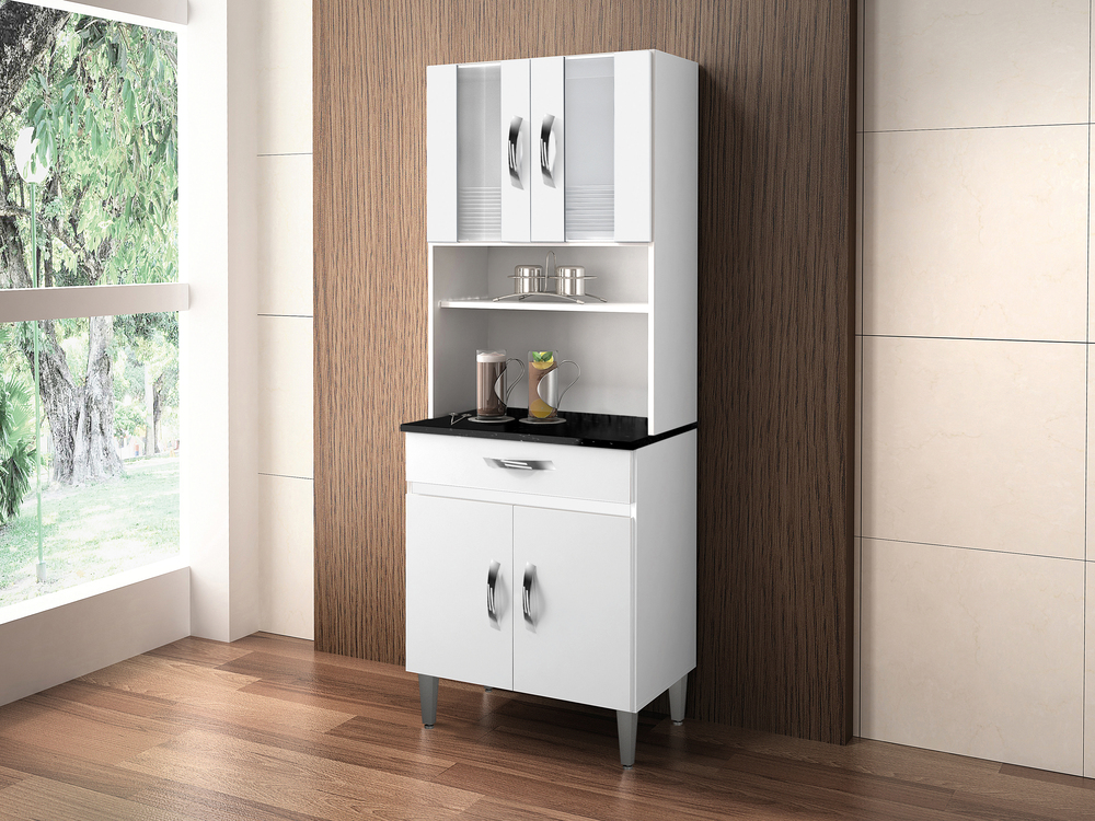 Armario de Cozinha Ventura 4 Portas 1 Gaveta CHF Moveis Branco