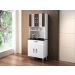 Armario de Cozinha Ventura 4 Portas 1 Gaveta CHF Moveis Branco/Imbuia