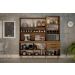 Armario para Cozinha 6 Portas 2 Gavetas Ebano CHF Moveis Carvalho/Off White