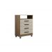 Comoda 4 Gavetas Paris CHF Moveis Branco