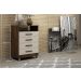 Comoda 4 Gavetas Paris CHF Moveis Imbuia/Off White
