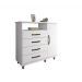 Comoda 4 Gavetas com Sapateira Paris CHF Moveis Branco