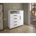 Comoda 4 Gavetas com Sapateira Paris CHF Moveis Branco