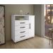 Comoda 4 Gavetas com Sapateira Paris CHF Moveis Branco
