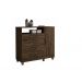Comoda 4 Gavetas com Sapateira Paris CHF Moveis Imbuia