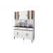 Cozinha Compacta 8 Portas 2 Gavetas Ventura CHF Moveis Branco/Carvalho