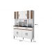 Cozinha Compacta 8 Portas 2 Gavetas Ventura CHF Moveis Branco/Carvalho
