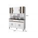 Cozinha Compacta 8 Portas 2 Gavetas Ventura CHF Moveis Branco/Imbuia