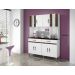 Cozinha Compacta 8 Portas 2 Gavetas Ventura CHF Moveis Branco/Imbuia