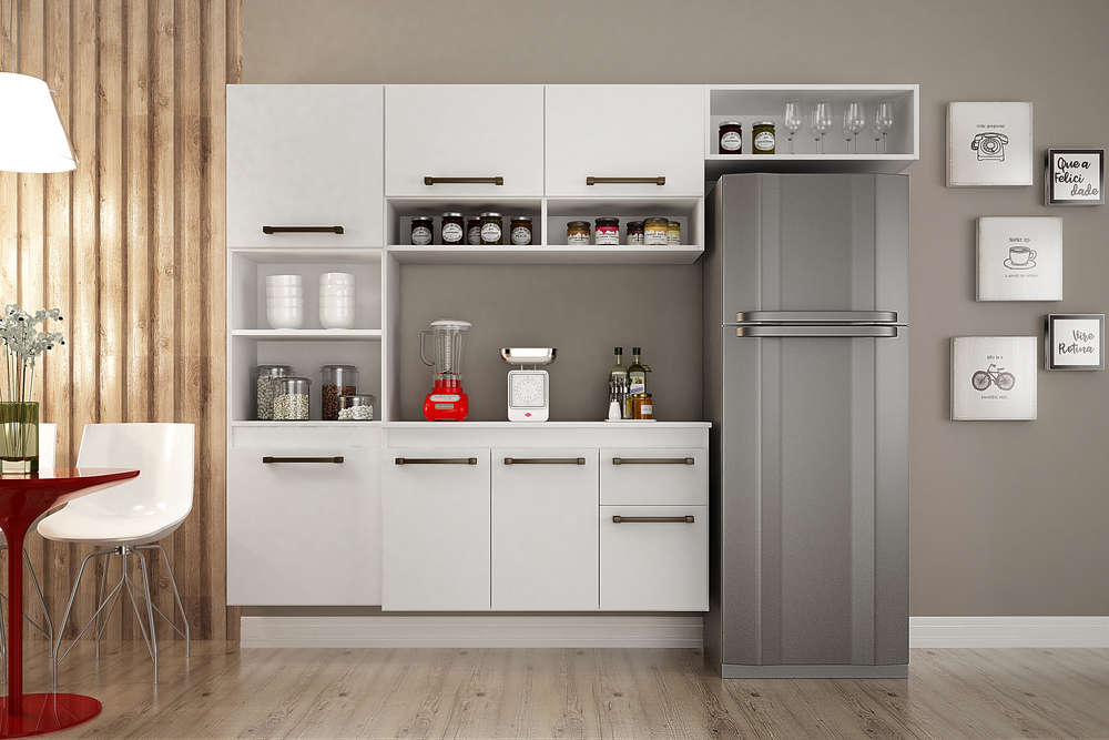 Cozinha Completa Liz CHF Moveis Branco