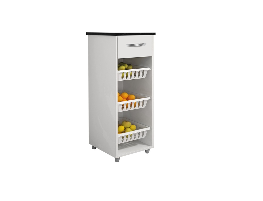 Fruteira 1 Gaveta Mini Croacia CHF Moveis Branco