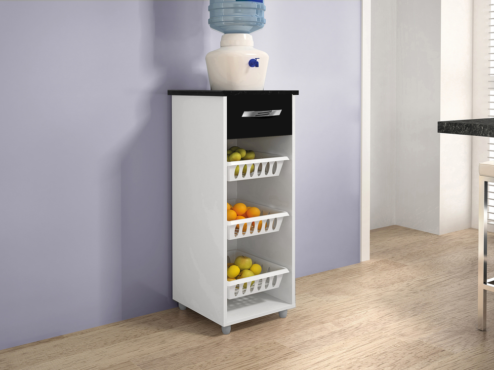 Fruteira 1 Gaveta Mini Croacia CHF Moveis Branco