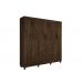 Guarda Roupa Casal 6 Portas 2 Gavetas Paris CHF Moveis Imbuia