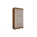 Guarda-Roupa Solteiro 3 Portas 2 Gavetas Paris CHF Moveis Carvalho/Off White