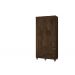 Guarda-Roupa Solteiro 3 Portas 2 Gavetas Paris CHF Moveis Imbuia