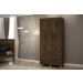 Guarda-Roupa Solteiro 3 Portas 2 Gavetas Paris CHF Moveis Imbuia