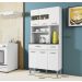 Kit Cozinha 6 Portas 2 Gavetas Onix CHF Moveis Branco