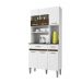 Kit Cozinha 6 Portas 2 Gavetas Onix CHF Moveis Branco/Imbuia