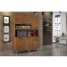 Kit Cozinha Compacta 5 Portas Esmeralda CHF Moveis Carvalho