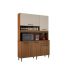 Kit Cozinha Compacta 5 Portas Esmeralda CHF Moveis Carvalho/Off White