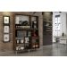 Kit Cozinha Compacta 5 Portas Esmeralda CHF Moveis Imbuia/Off White
