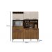 Kit Cozinha Compacta Charme CHF Moveis Carvalho/Off White
