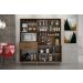 Kit Cozinha Compacta Charme CHF Moveis Carvalho/Off White