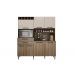Kit Cozinha Compacta Charme CHF Moveis Cedro/Off White