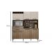 Kit Cozinha Compacta Charme CHF Moveis Cedro/Off White
