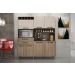 Kit Cozinha Compacta Charme CHF Moveis Cedro/Off White